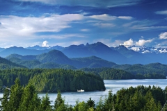 Panoramic view of Tofino, Vancouver Island, Canada