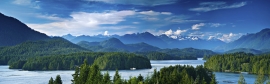 Panoramic view of Tofino, Vancouver Island, Canada